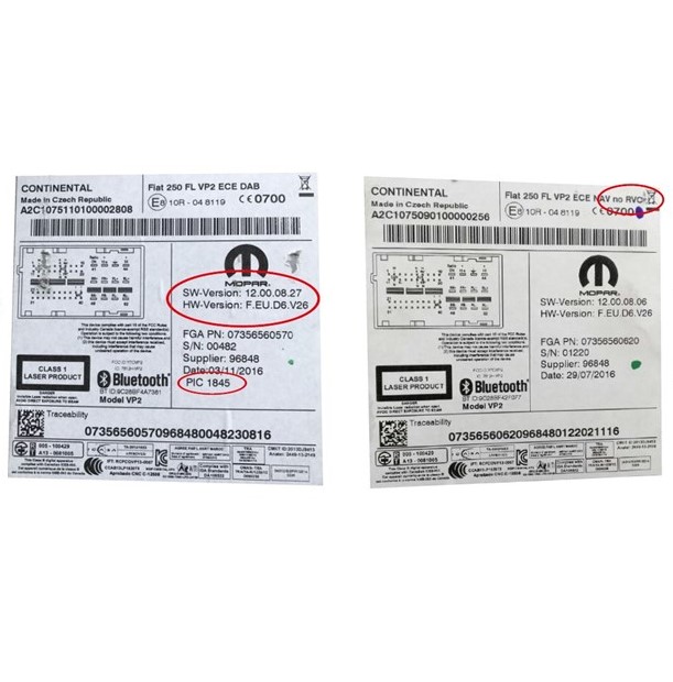 Bakkamera Interface 5" Uconnect Alfa, Fiat, PSA, Jeep - Image 3