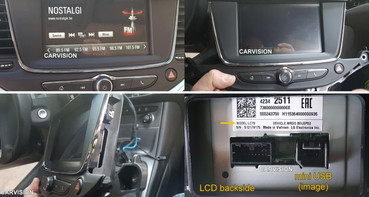 Bakkamera interface Opel R4,0 intelliLink IO-B - Image 2