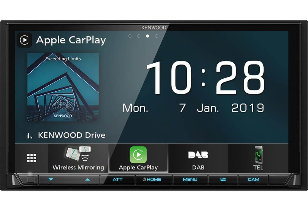 Kenwood DMX8021DABS 7" Trådløs Carplay Wifi Multimedie - Image 2