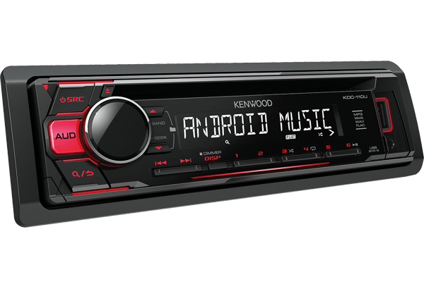 Kenwood KDC-130UR - Radio m. CD & USB - Rødt lys - Image 2