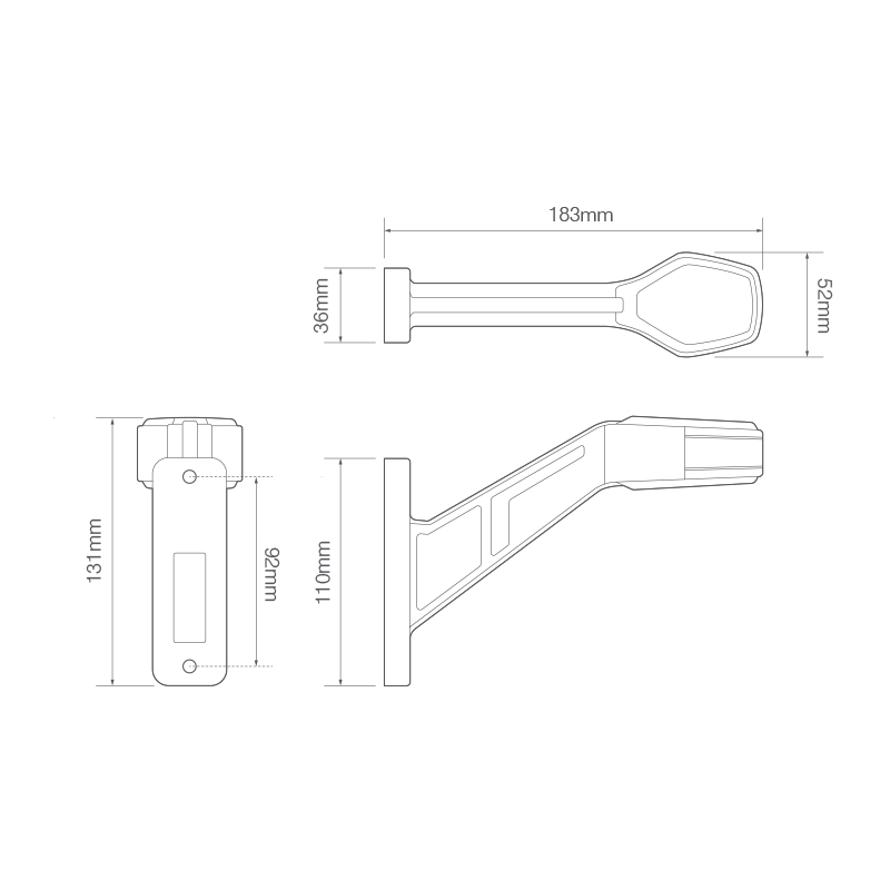 LED markeringslys 2 funktioner front - bag markering - Image 3