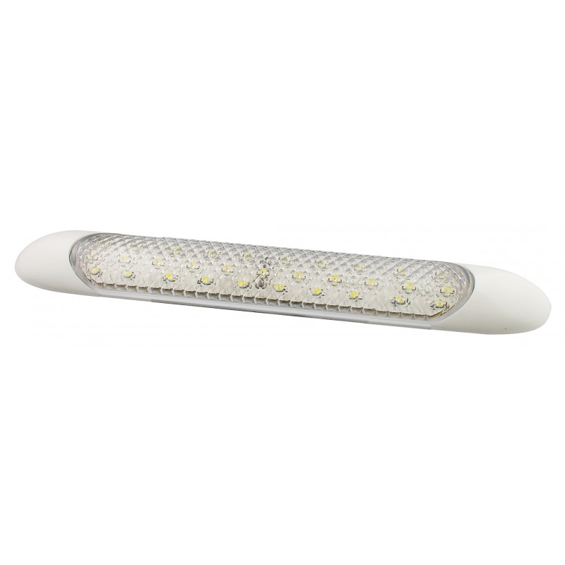 LED hvid strip lampe 12V klar linse - 150mm
