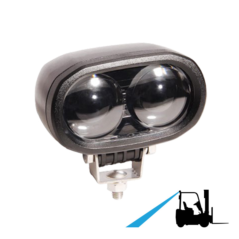 Blå gaffeltruck sikkerhedslampe 10-80 volt