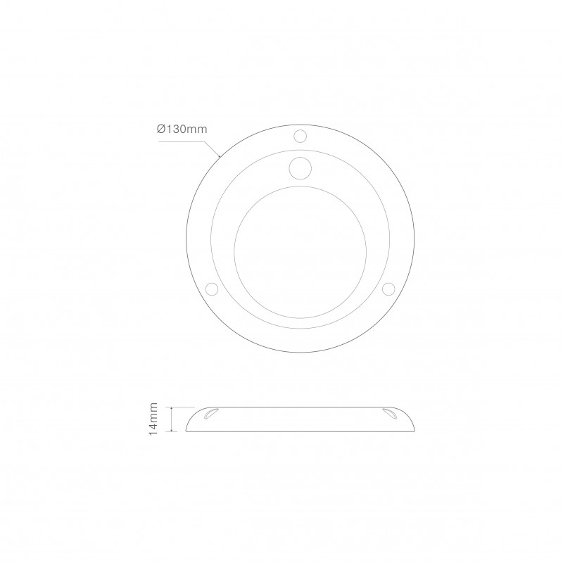 Interior rund LED lampe kontaktløs - Image 3