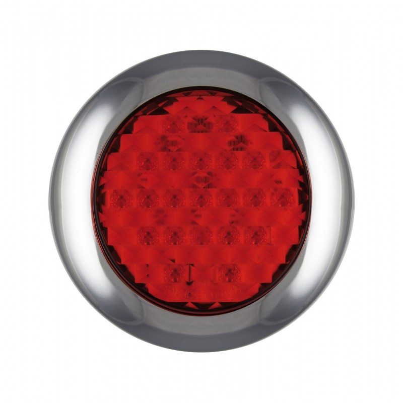 LED 145mm rund kombinationsbaglygte