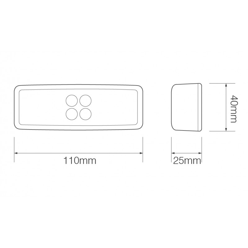 LED orange side markeringslygte - Image 2