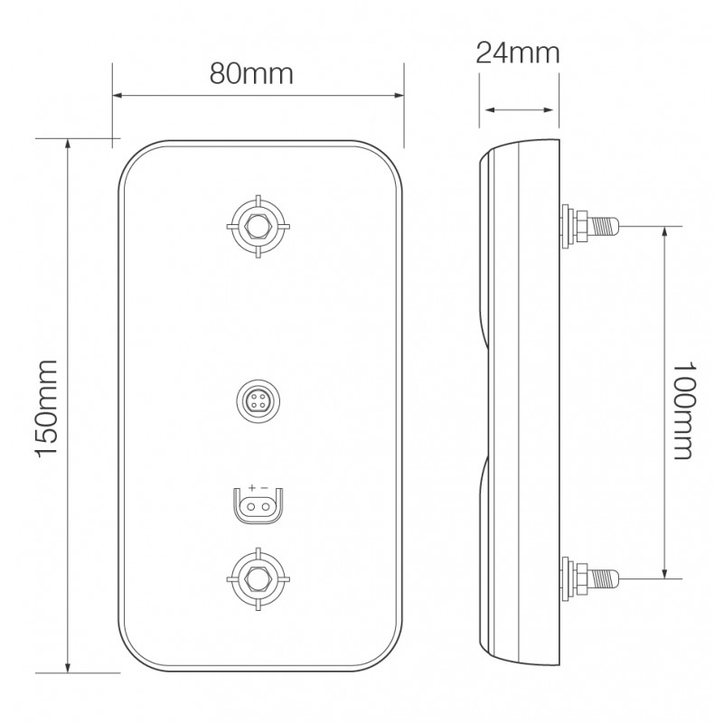 LED kompakt kombinationsbaglygte - Image 2