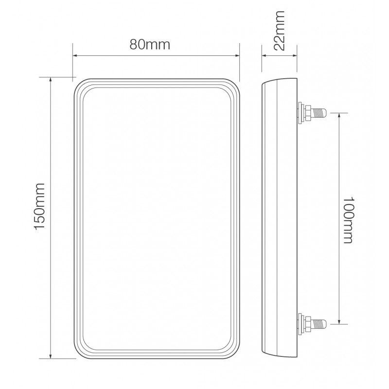 LED kompakt kombinationsbaglygtesæt - Image 2