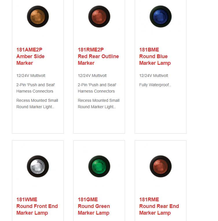 LED rund orange side markeringslygte 12V/24V - Image 4