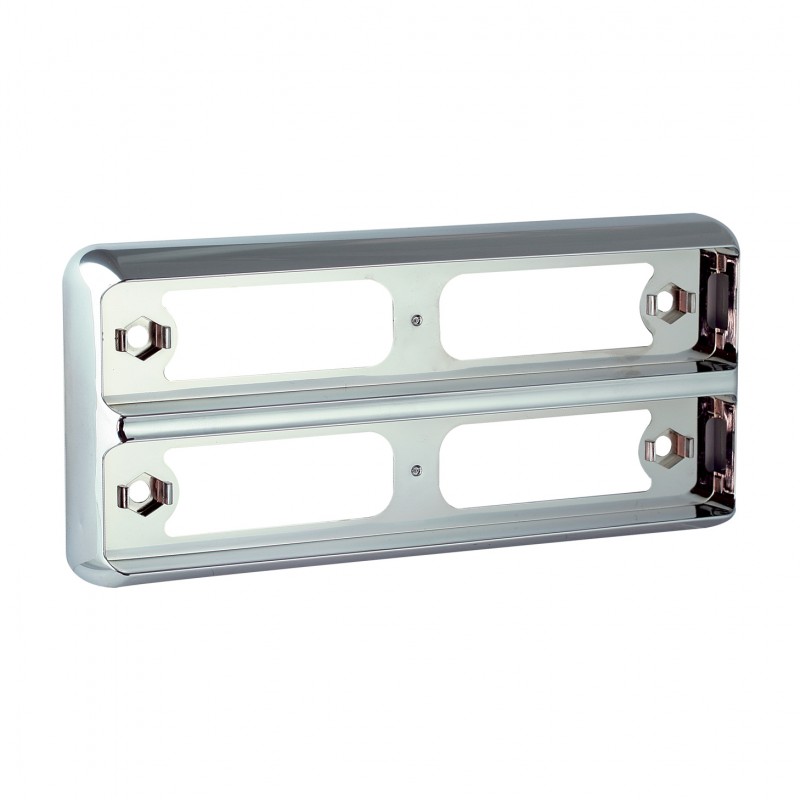 LED 2 delt udskiftningsramme krom