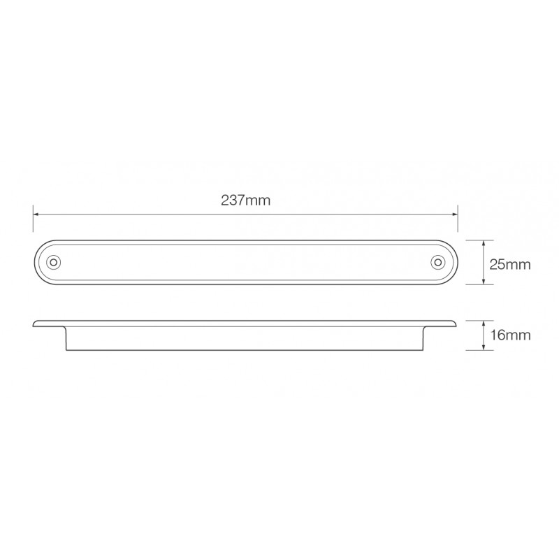 LED strip kombi bak-blink-baglygte sort - Image 2