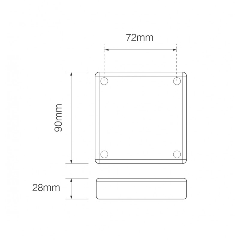 LED kvadratisk blinklygte - Image 2