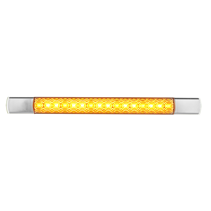 LED front orange blinklygte 12V krom - Image 2