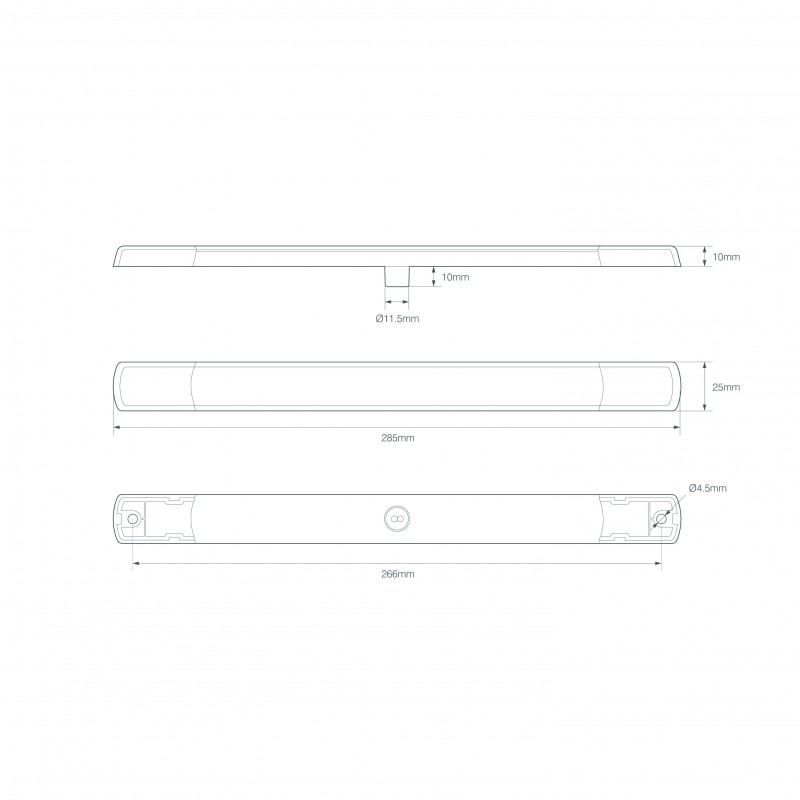 LED front orange blinklygte 12V krom - Image 3