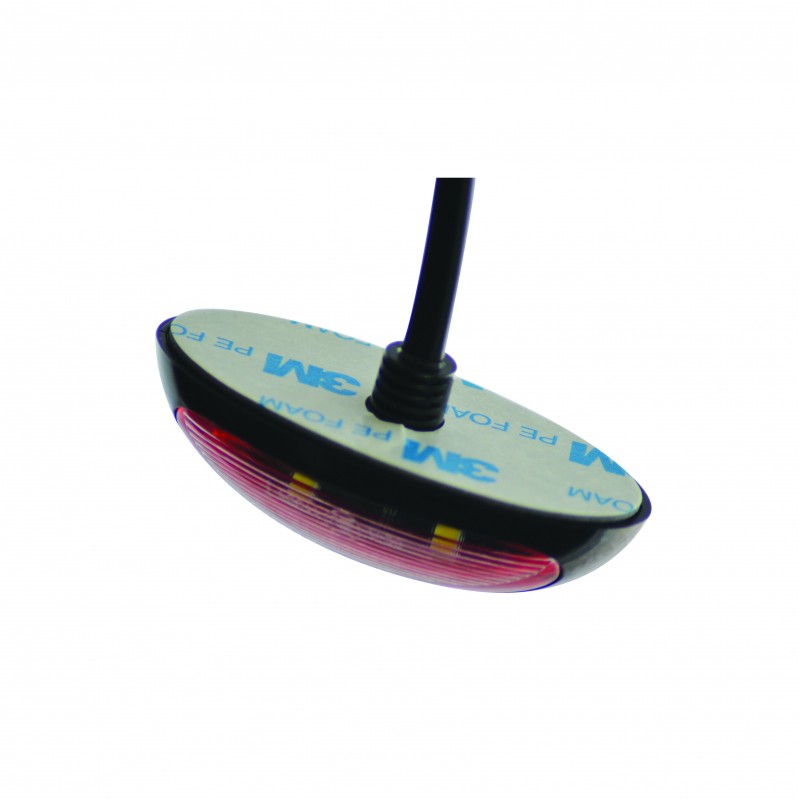 LED kombi front og bag markerings lygte med sort ramme - Image 2