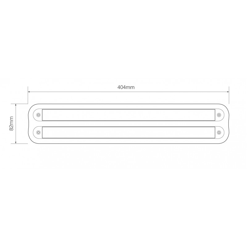 LED dobbelt beslag hvid 380 serie - Image 2