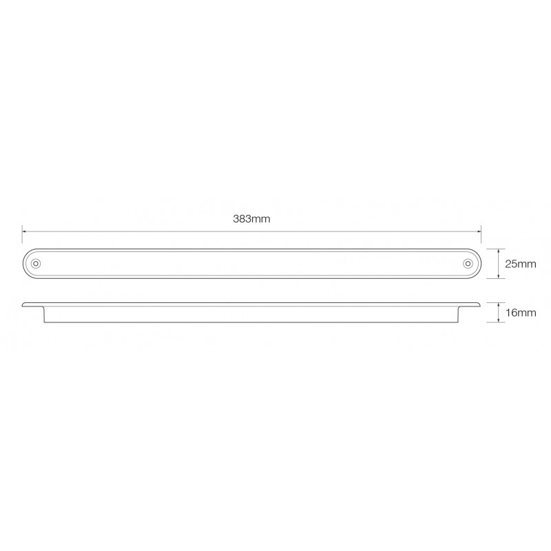 LED strip multifunktions baglygte 12V hvid - Image 2