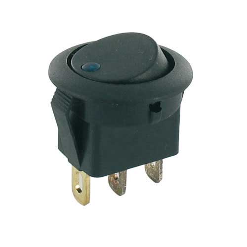 Afbryder vippe kontakt for advarselslampe blå