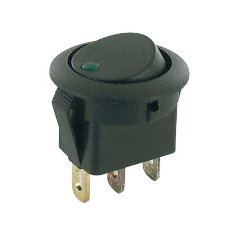 Afbryder vippekontakt for advarselslampe grøn