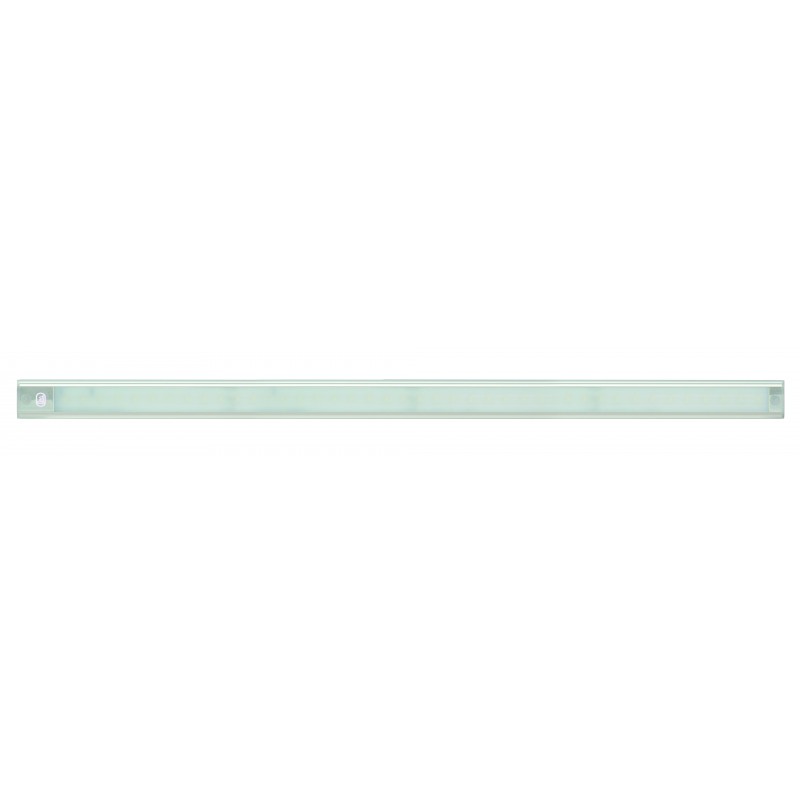 Sølv alu LED strip lampe 12V med on/off knap - 770mm