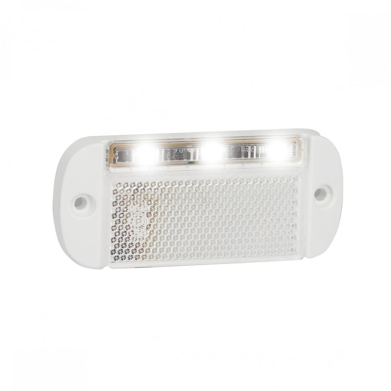 LED lavprofil front markeringslygte, hvid