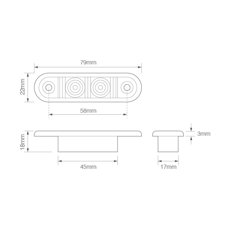 LED hvid front markeringslygte - Image 2