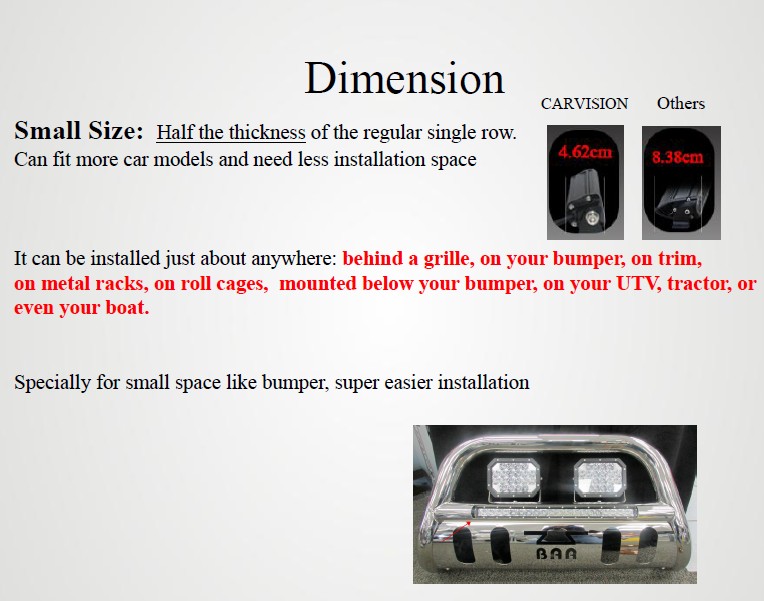 LED fjernlys bar 130 cm med tyverisikring - Image 5