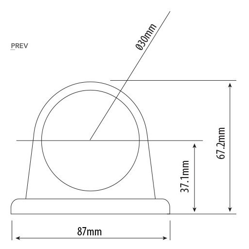 LED front og bag markeringslygte - Image 3