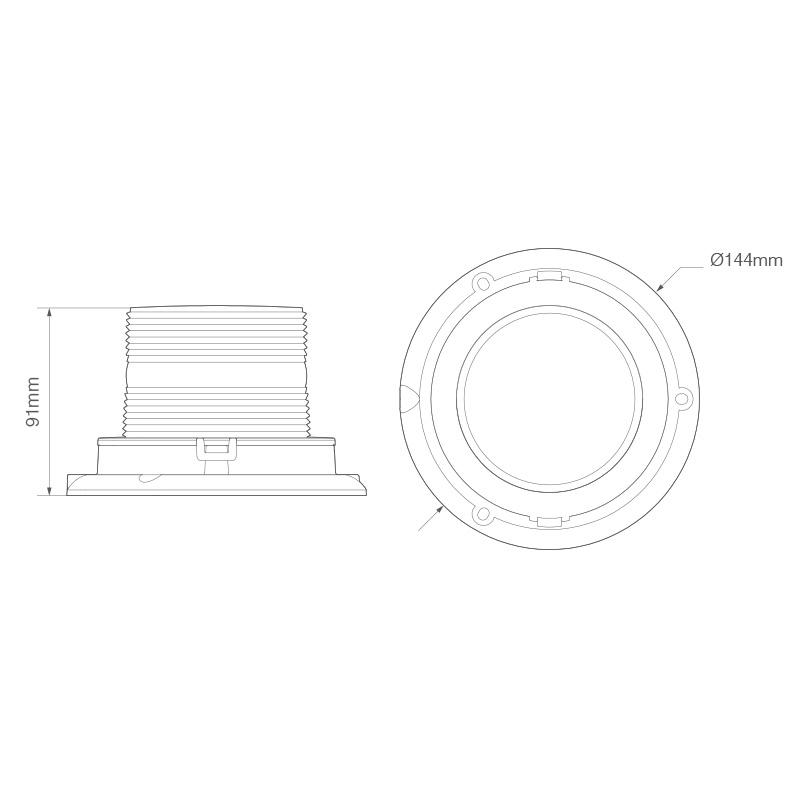 LED Beacon kompakt R65 godkent EQ144R65AM - Image 3