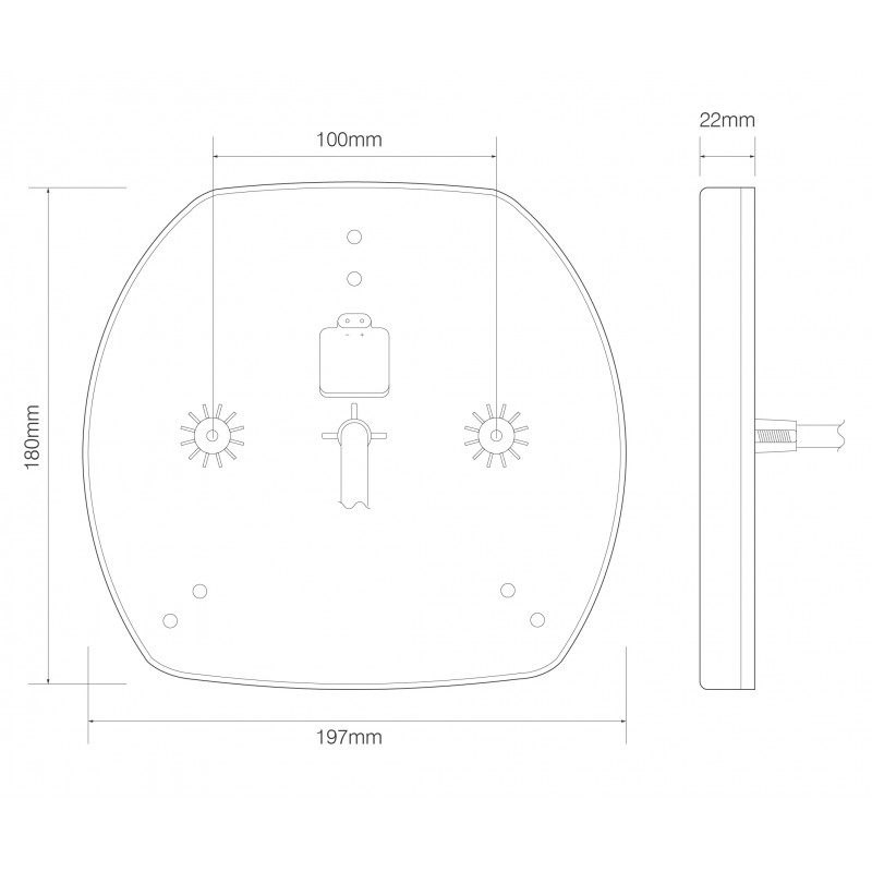 LED multifunktional lavprofil trailerbaglygte – højre - Image 2