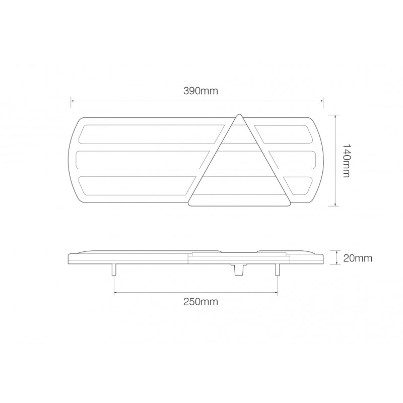 LED multifunktional lavprofil trailerbaglygte – højre - Image 2