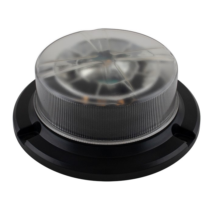 Slimline Led Beacon 148mm hvidt glas orange lys - Image 2