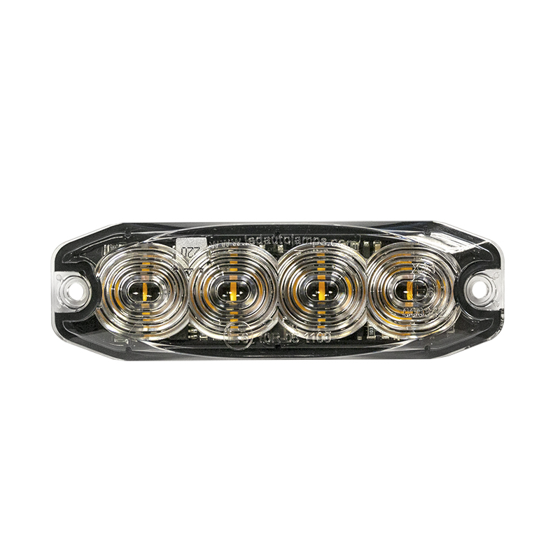 LED blitzlampe R65 superflad med orange lys