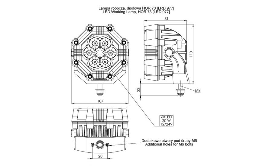 Arbejdslampe LRD977 LED - Image 2