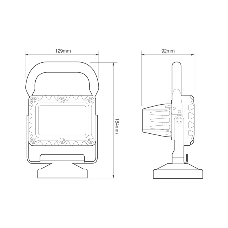 LED usb opladning arbejdslampe magnetisk montering - Image 3