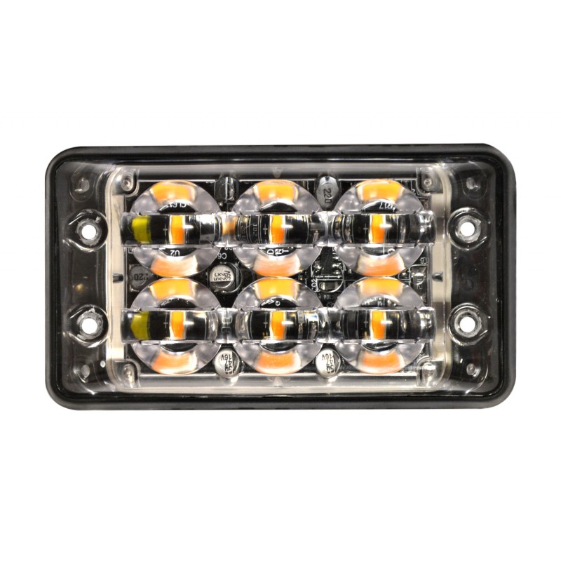 blitzlampe super-slim 6 LED R65 Orange