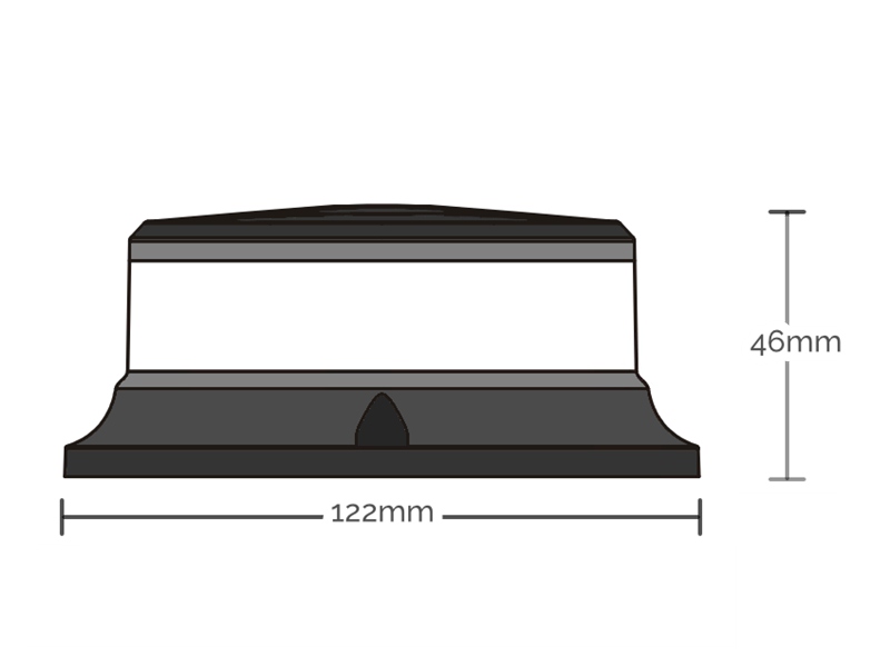 Led rotor tagblink med magnet & cigarstik R65 - Image 2