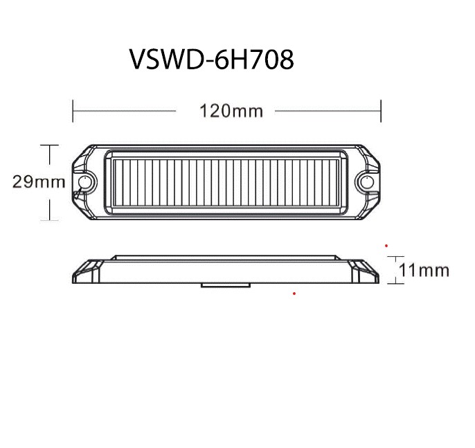 LED 6 slim advarsels blitzlampe R65 - Image 2