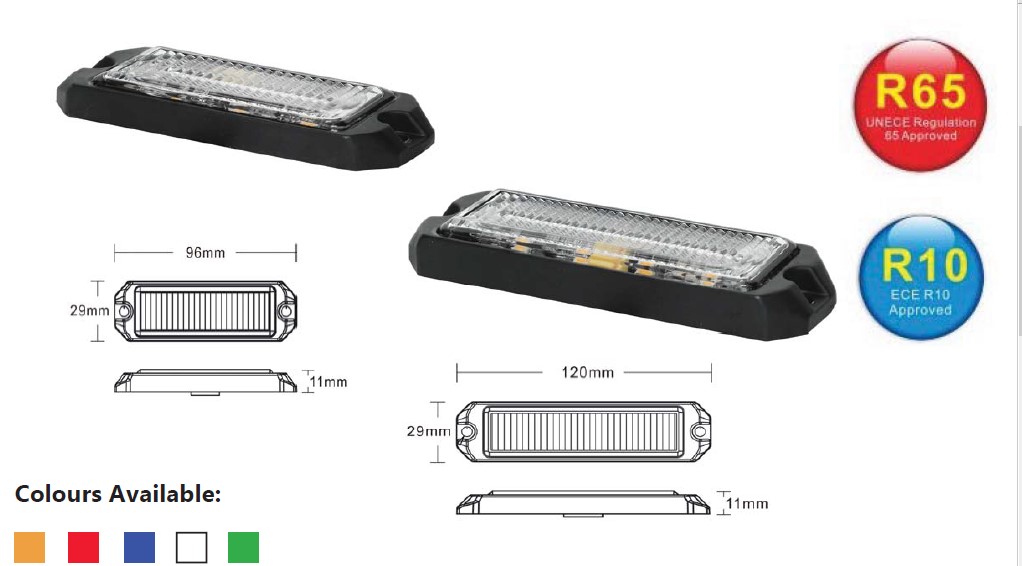 LED 6 slim advarsels blitzlampe R65 - Image 3