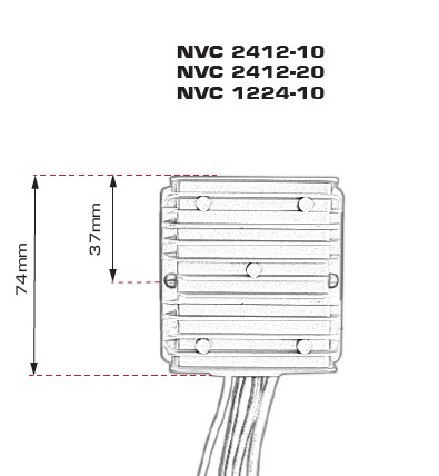 DC-DC omformer 12-24 volt 10 amp - Image 2