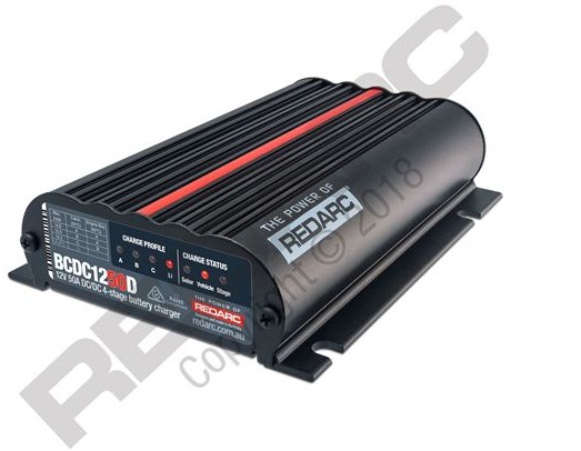 REDARC Dc-Dc step up 25A lader med solar