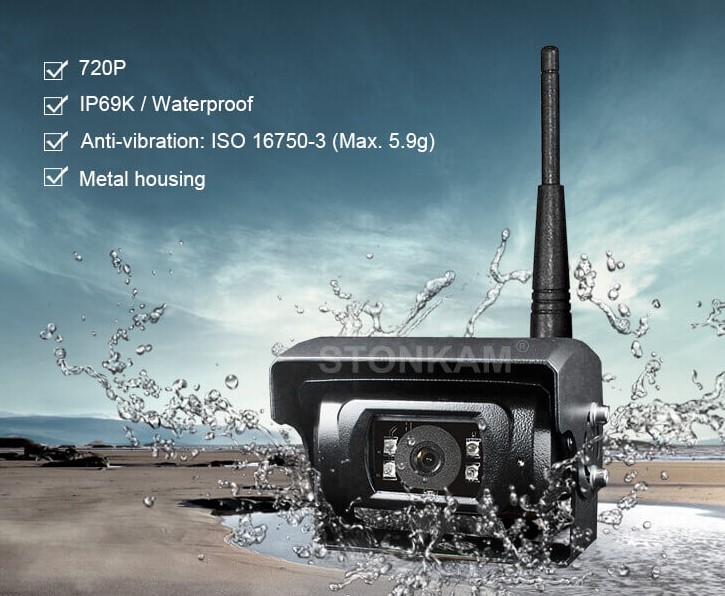 Bakkamera HD trådløst med motorstyret visir, 120°, CMOS, IR natbelysning, Varme, Audio - Image 6