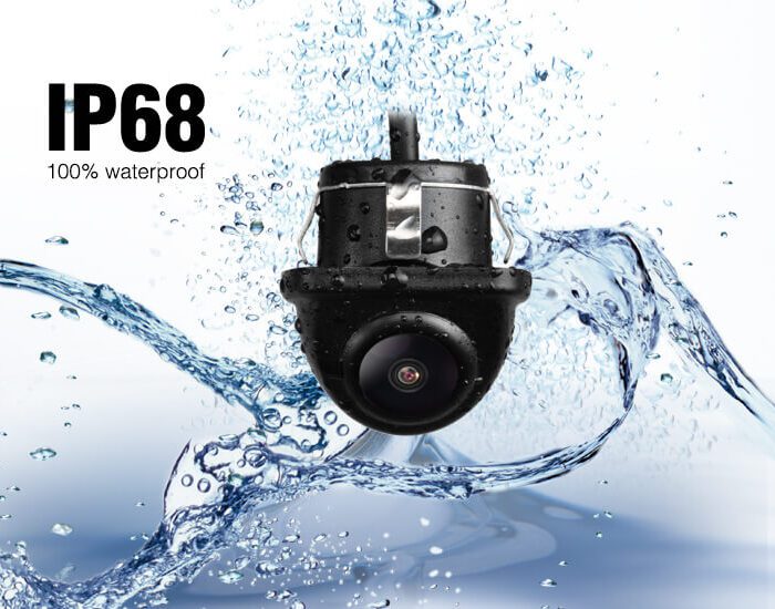 Bakkamera mini front/bak 170°, CMOS, NTSC