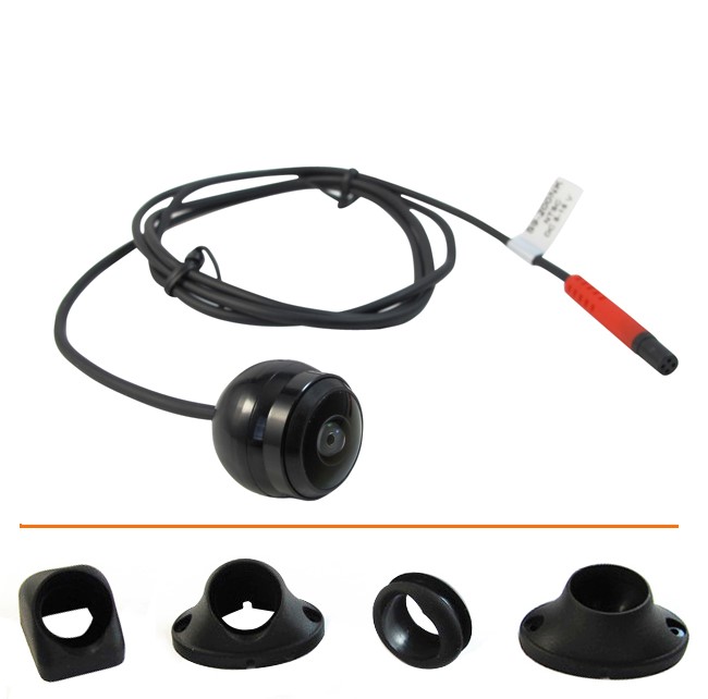 Universelt mini kugle kamera med 4 monterings adaptere