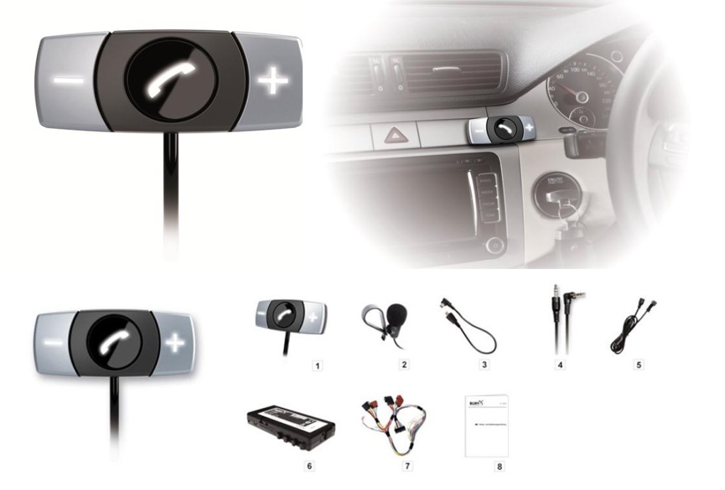 Håndfri Bluetooth kit Bury CC9048 afløser Parrot CK3000) - Image 3