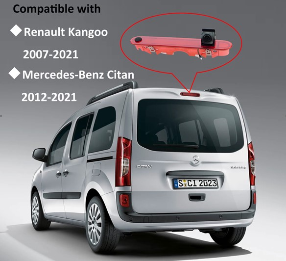 Bakkamera Mercedes Citan & Renault Kangoo