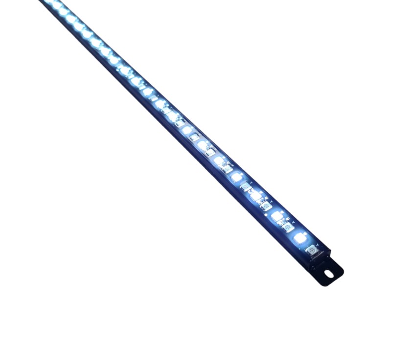 LED ALU lysskinne 500mm blå/hvidt lys - Image 3