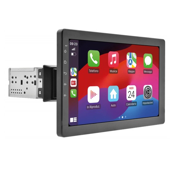 10,1" 1DIN Carplay & Android Auto radio med DAB+