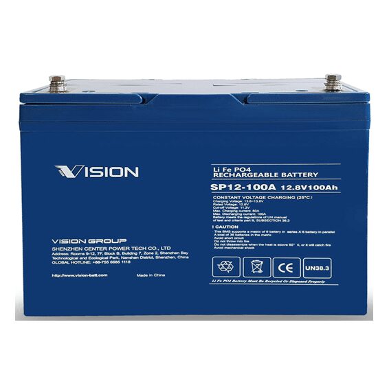 Vision Lithium 100Ah batteri med Bluetooth & varme