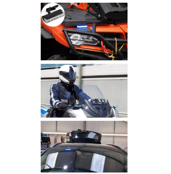 NR6 blitzlampe frontgrill med blåt & hvid farve - Image 2